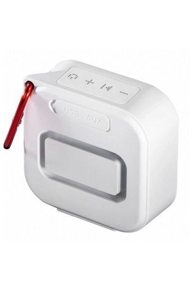 Hama Pocket 2.0 Beach, Please! Edition Portable Speaker, 3.5W (White)