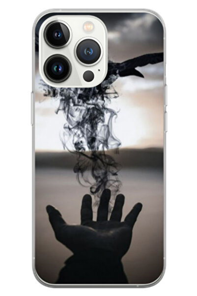 Atlas Husa personalizata HQ Print pentru Apple iPhone 15 Pro Max, Black Magic...