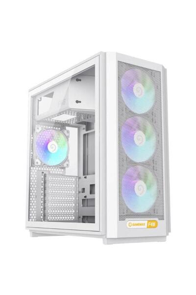 GAMEMAX Κάρκασα F46, Μίνι Πύργος, σκληρυμένο γυαλί (Λευκό)