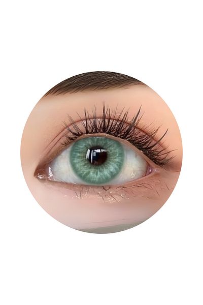 OEM Colored contact lenses Light Green, 365 Wears, Cosmetic, No Diopters