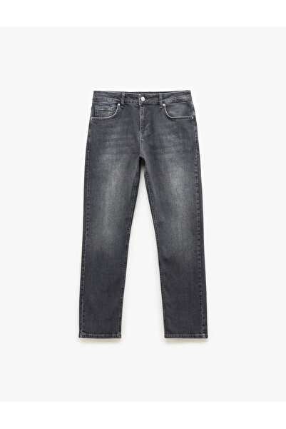 Koton Τζιν παντελόνι με κανονική μέση βαμβακερή ίσια εφαρμογή - Mark Jean