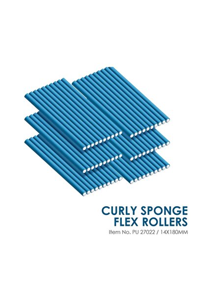Viva Professional Curly Sponge Flex Hair Rollers PU 270(10pcs In One Packet)