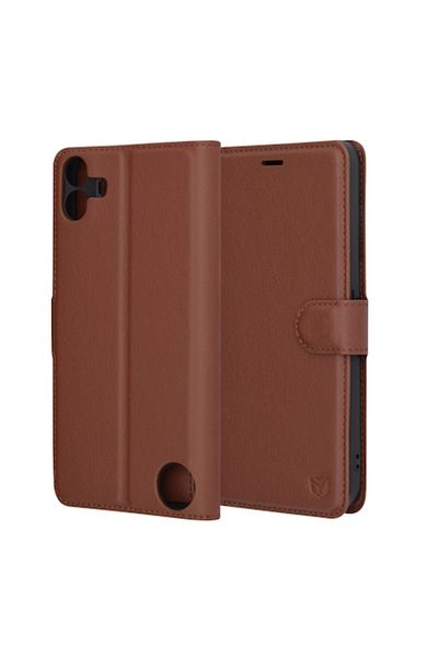 Tim High Protection Case for Nothing CMF Phone 1, Timacondesign, D25, Leather, Dark Brown