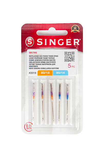 SİNGER Kapitone Makine İğnesi 2019 80/12 - 90/14 Numara