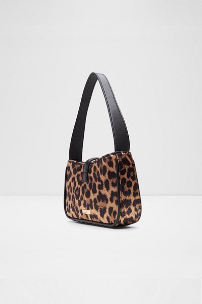 Aldo Abrielle - Women's Leopard Patterned Feather Small Size Bag