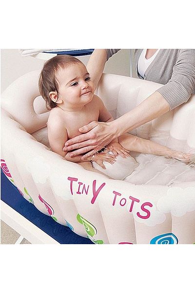 divendi-ro Inflatable bath tub, for baby, with flowers, size 91x61x29cm, multicolor