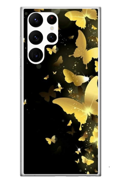 Atlas Персонализиран калъф за Samsung Galaxy S23 Ultra, модел Butterfly #6, S...