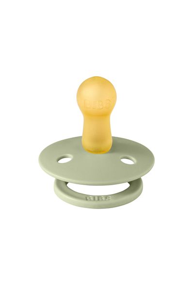 Bibs Suzeta Colour Latex Sage, tetina rotunda, 6+ luni