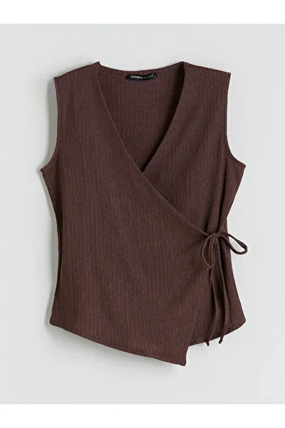 LC Waikiki Sparkling Selections from Shining Store |   Double-Breasted Textured Blouse