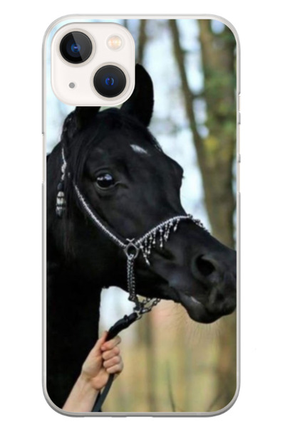 Atlas Προσωποποιημένη θήκη HQ Print για Apple iPhone 15 Plus, Black Horse, S1...