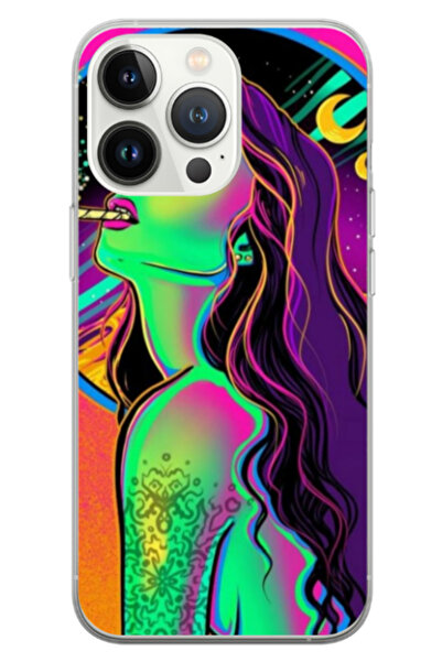 Atlas Εξατομικευμένη θήκη εκτύπωσης HQ για Apple iPhone 15 Pro, Colorful Girl...