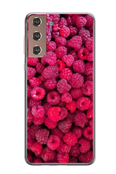 Atlas Персонализиран калъф за Samsung Galaxy S21 Plus, модел Raspberry, S1D1M...