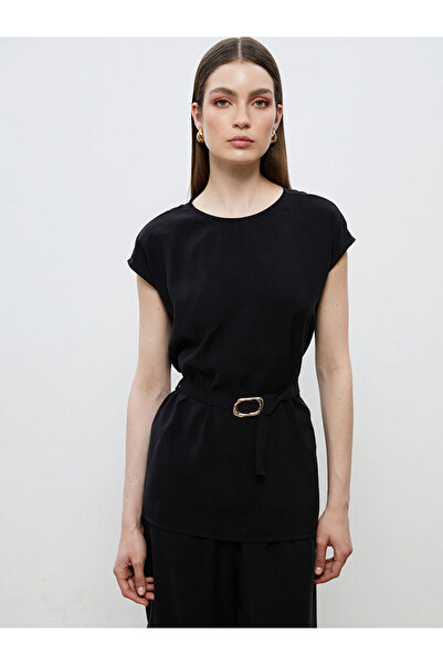 LC Waikiki Zero Roba Collar Waist Belted Blouse for Style Seekers from Uzg Store