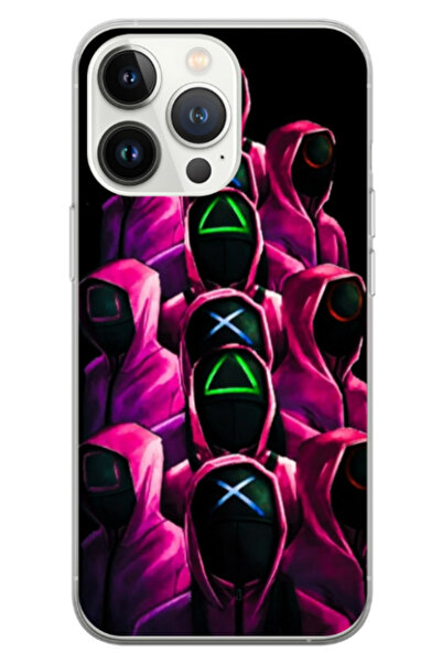 Atlas Husa personalizata HQ Print pentru Apple iPhone 15 Pro, Squid Game #8, ...