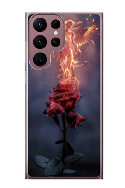 Atlas Εξατομικευμένη θήκη για Samsung Galaxy S22 Ultra, μοντέλο Fire Rose, S1...
