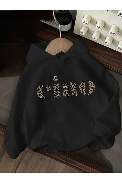 FUFLUNS Hanorac UNISEX CU GLUGĂ CİAO VERSİZE