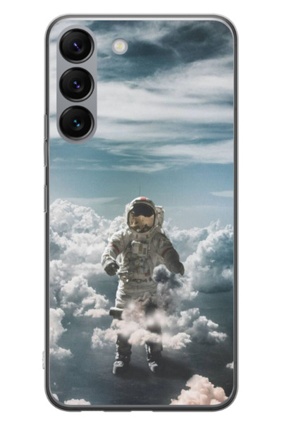Atlas Husa personalizata pentru Samsung Galaxy S23, model Astronaut in the Cl...