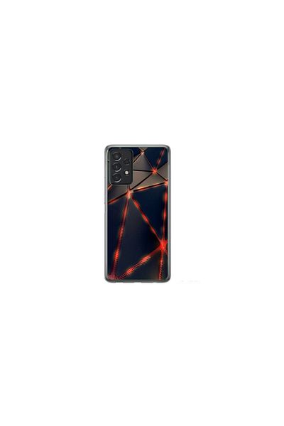 Atlas Personalized Case and Silicone Film for Samsung Galaxy A73, Lava Triangles model, S1D1M0367