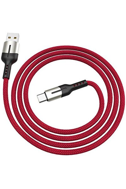 Lamtech Charging Cable Lamtech, USB to Type-C, 5A, 1.2m, Red
