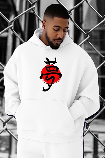 DM DOLCE MORE Hanorac supradimensionat cu imprimeu oriental îndepărtat