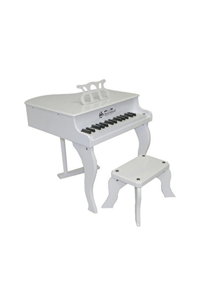 SDX Market Children's piano with stool, 30 keys, 48 cm, White SDXï¿½
