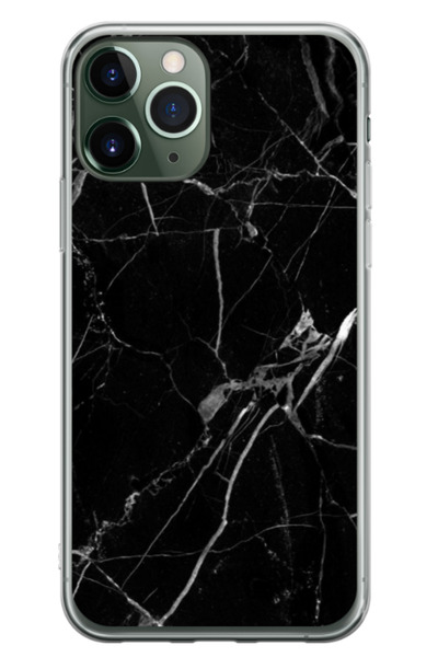 Atlas Husa personalizata pentru Apple iPhone 12 Pro, model Black Marble, S1D1M0229