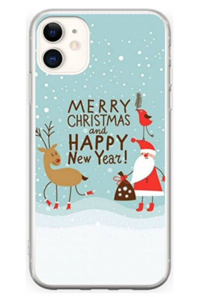 Atlas Husa personalizata pentru Apple iPhone 12, model Happy Christmas and New Year, S1D1M0047