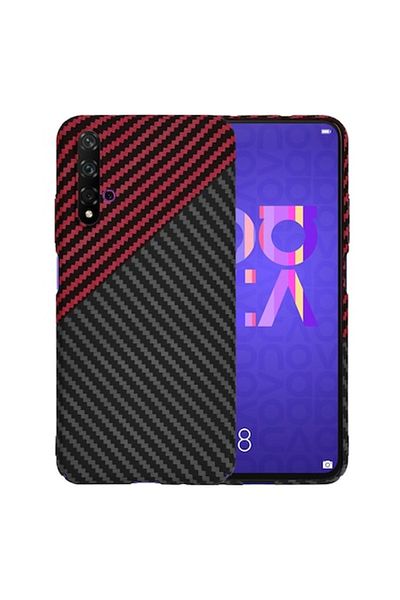 Tim High Protection Case for Huawei Nova 5T/Honor 20, Timacontech, U47, Hard Plastic, Elegant Ruby Vorte