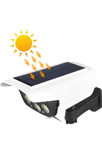 OEM Solar Lamp Camera Type, Solar Charging, LED, Motion Sensor, White