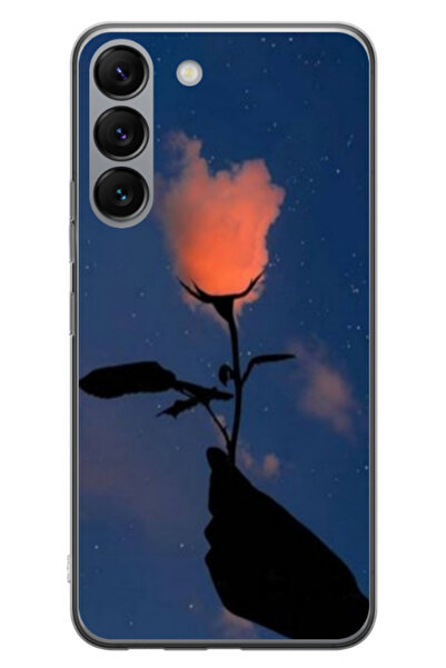 Atlas Husa personalizata pentru Samsung Galaxy S23, model Sky Flower, S1D1M0159