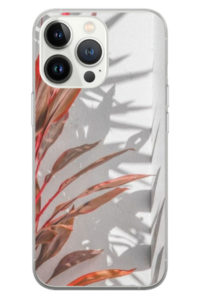Atlas Husa personalizata HQ Print pentru Apple iPhone 15 Pro, Leaf Design #4,...