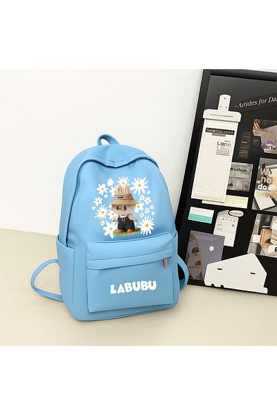 Toum Labubu Printed School, Dershane, Course Backpack