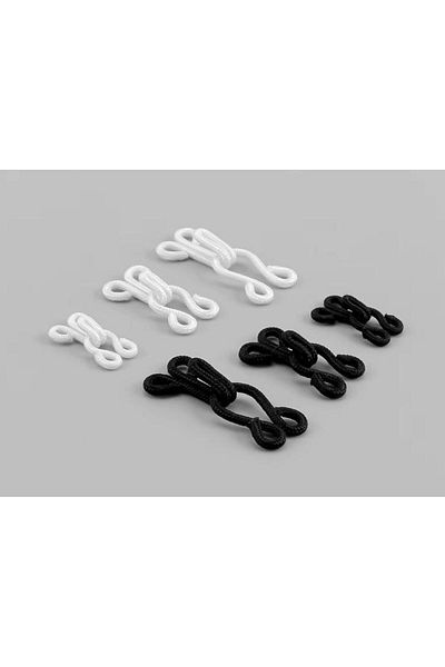 karantuhafiye Clip / Knitted Clip / Knitted Fastener / 10 pairs / No 2 Black