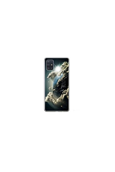 Atlas Husa personalizata HQ Print 360 de grad pentru Samsung Galaxy A51, Clou...