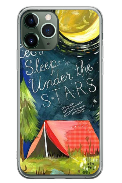 Atlas Husa personalizata pentru Apple iPhone 11 Pro, model Let's sleep under ...