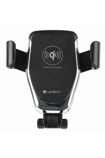 Lamtech Auto Phone Holder QI Wireless 10W (Black)