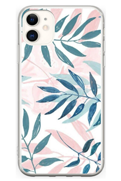 Atlas Husa personalizata pentru Apple iPhone 12, model Leaf Design #1, S1D1M0044