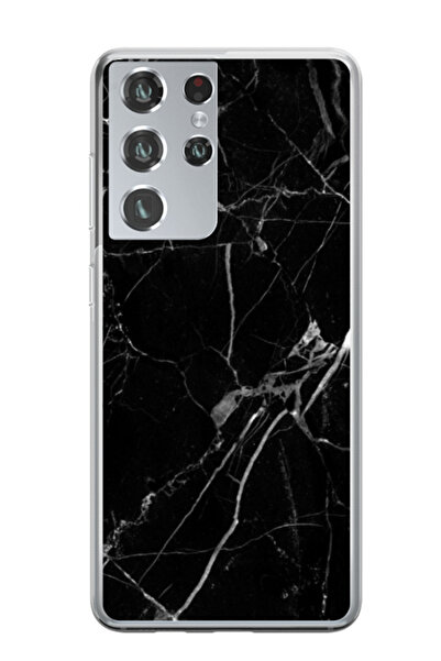 Atlas Προσωποποιημένη θήκη για Samsung Galaxy S21 Ultra, μοντέλο Black Marble...