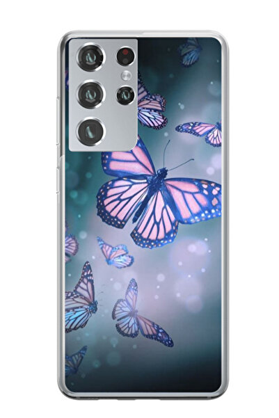 Atlas Εξατομικευμένη θήκη για Samsung Galaxy S21 Ultra, μοντέλο Butterfly #1,...