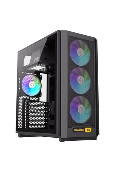 GAMEMAX Κουτί υπολογιστή F46, Mini Tower, σκληρυμένο γυαλί (Μαύρο)