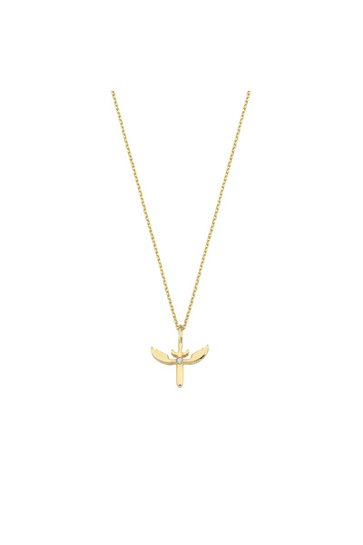 Zeyd Jewelry Mikail'in Kılıcı 14 Ayar Altın Kolye
