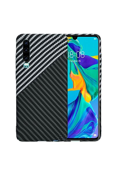 Tim Husa Cu Grad Ridicat de Protectie pentru Huawei P30, Timacontech, U45, Hard Plastic, Stealth Titaniu