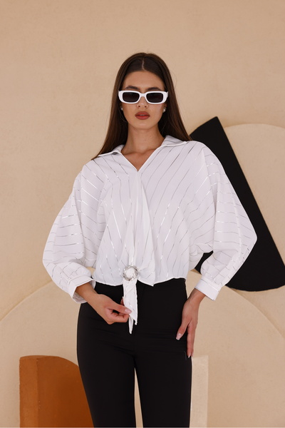 Fashionbox FASHION BOX BLUZĂ SPORT FEMEI CU MÂNECI BATĂ 25444