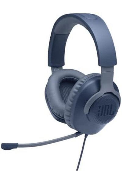 JBL Quantum 100 Wired Over-Ear Gaming Headset With A Detachable Voice-Focus Boom Mic, Quantumsound S