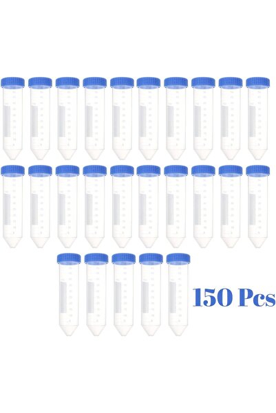PROTECT Centrifuge Tubes 50mL Conical Test Tube Sterile Plastic Test Tubes with Screw Cap, 150 Pcs