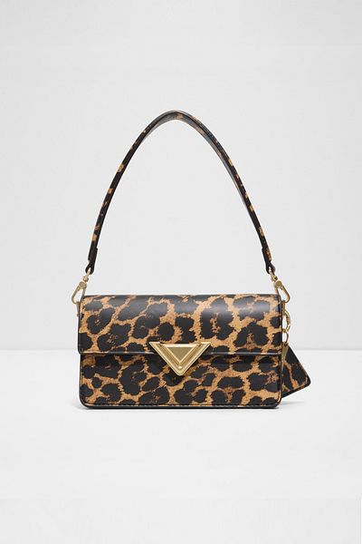 Aldo Luxecarry2.0 - Women's Double Strap Magnet Closure Medium Size Leopard Print Bag