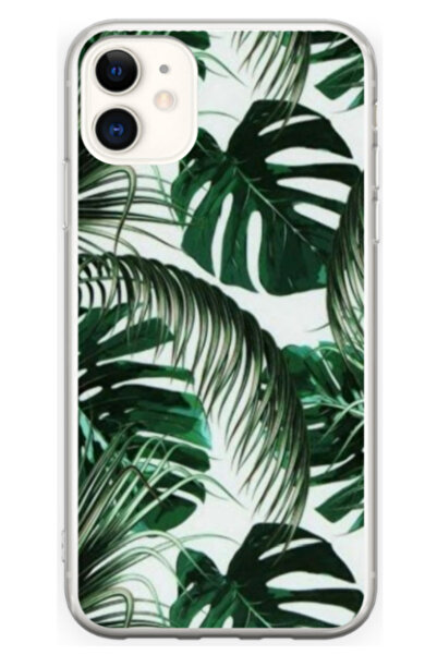 Atlas Husa personalizata pentru Apple iPhone 11, model Leaf Design #3, S1D1M0088