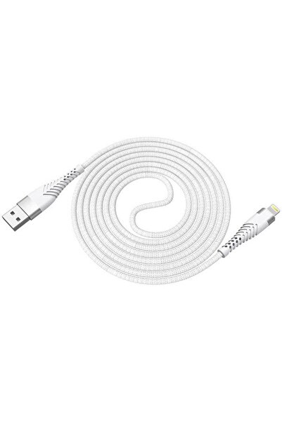 Lamtech Data and Charging Cable, USB to Lightning, Unbreakable, 2A, 2m, Silver