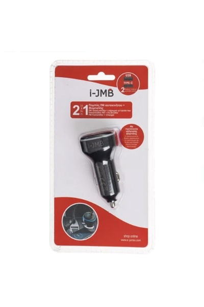 divendi-ro Modulator FM automat cu funcție de încărcare 2 în 1, USB TYPE-C 3.1A - I-JMB, Negru