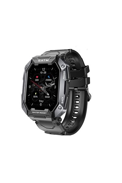 divendi-ro Smartwatch Sport Watch, Model SATM Army D20, Bluetooth, IP67, 24h Monitoring, Black